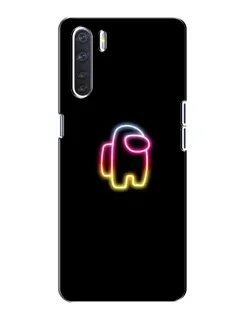 Чехол для OPPO A91 с картинкой «Among Us градиент»