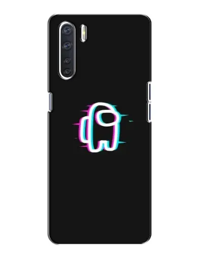 Чохол для OPPO A91 з картинкою «Among Us неон»