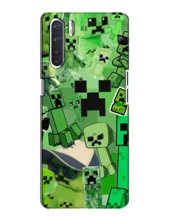 Чохол для OPPO A91 з картинкою «Кріпери Minecraft» Чохол для OPPO A91 з картинкою «Кріпери Minecraft»