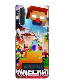 Чохол для OPPO A91 з картинкою «Minecraft герої гри» Чохол для OPPO A91 з картинкою «Minecraft герої гри»