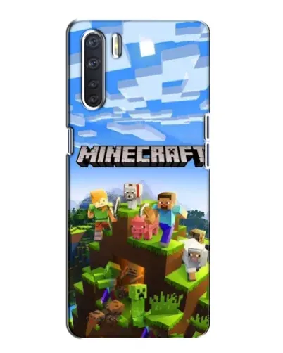 Чохол для OPPO A91 з картинкою «Minecraft класичний світ»