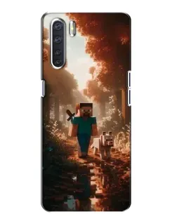 Чохол для OPPO A91 з картинкою «Стів у лісі»