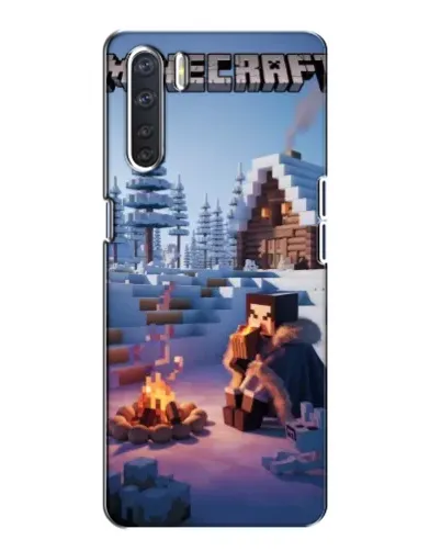 Чохол для OPPO A91 з картинкою «Зимовий Minecraft»