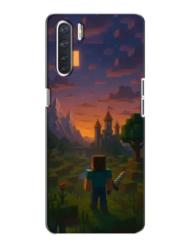 Чохол для OPPO A91 з картинкою «Стів біля вежі»