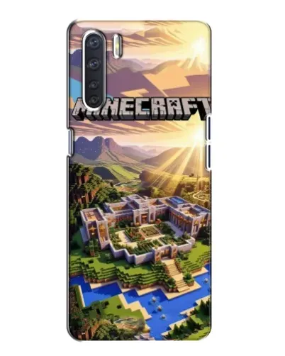 Чохол для OPPO A91 з картинкою «Minecraft панорама»