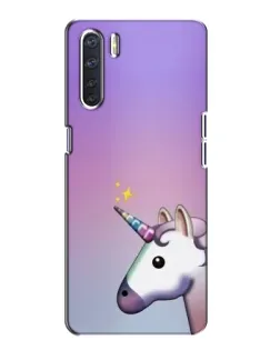 Чехол для OPPO A91 с картинкой «Единорог градиент»