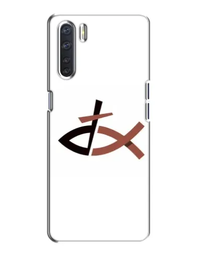 Чохол для OPPO A91 з картинкою «Риба та хрест» Чохол для OPPO A91 з картинкою «Риба та хрест»