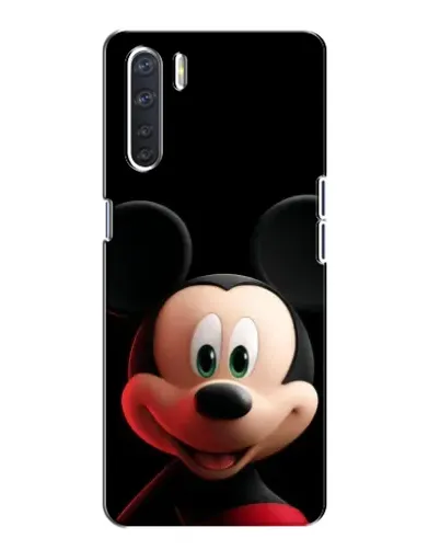 Чехол для OPPO A91 с картинкой «Улыбающийся Микки Маус»