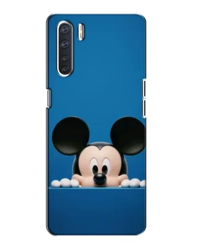 Чехол для OPPO A91 с картинкой «Микки выглядывает»