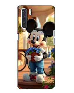 Чехол для OPPO A91 с картинкой «Микки садовод» Чехол для OPPO A91 с картинкой «Микки садовод»