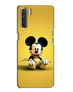 Чехол для OPPO A91 с картинкой «Микки на желтом» Чехол для OPPO A91 с картинкой «Микки на желтом»