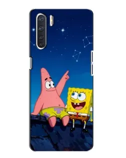 Чохол для OPPO A91 з картинкою «Губка Боб та Патрік вночі» Чохол для OPPO A91 з картинкою «Губка Боб та Патрік вночі»