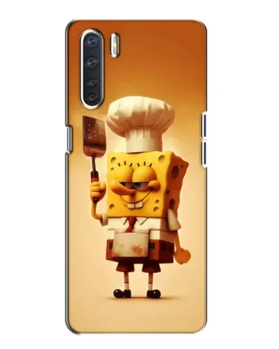Чохол для OPPO A91 з картинкою «Губка Боб кухар»