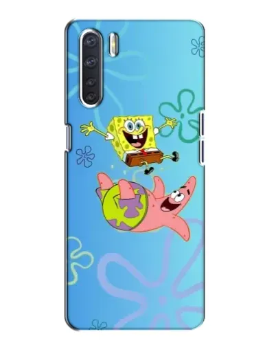 Чохол для OPPO A91 з картинкою «Спанч Боб та Патрік»