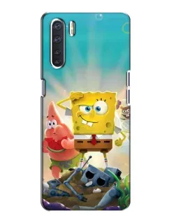 Чохол для OPPO A91 з картинкою «Спанч Боб переможець» Чохол для OPPO A91 з картинкою «Спанч Боб переможець»