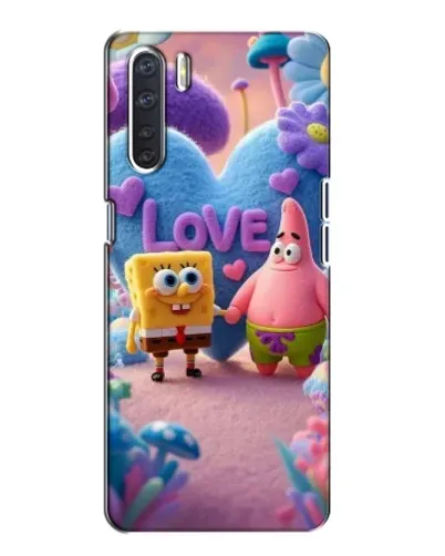 Чохол для OPPO A91 з картинкою «Губка Боб Патрік»