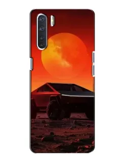 Чохол для OPPO A91 з картинкою «Cybertruck на Марсі»