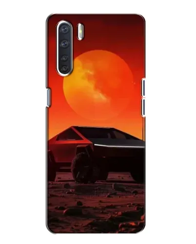 Чохол для OPPO A91 з картинкою «Cybertruck на Марсі»