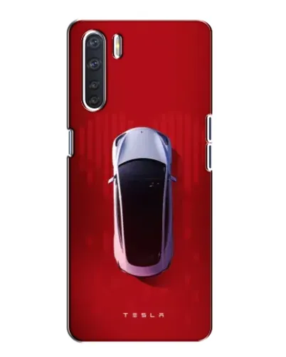 Чохол для OPPO A91 з картинкою «Tesla Top View»