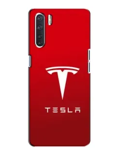 Чохол для OPPO A91 з картинкою «Tesla Red Classic»