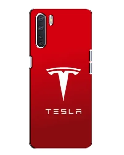 Чохол для OPPO A91 з картинкою «Tesla Red Classic»