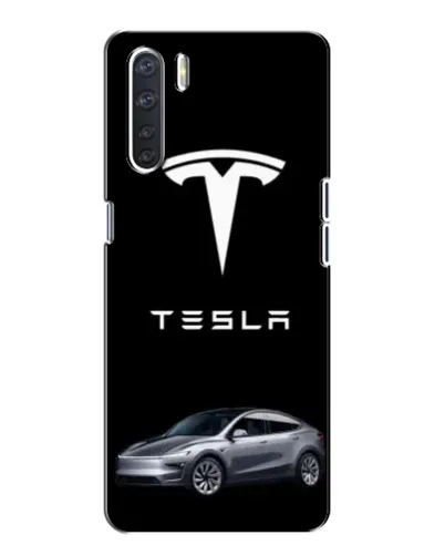 Чохол для OPPO A91 з картинкою «Tesla Model Y»