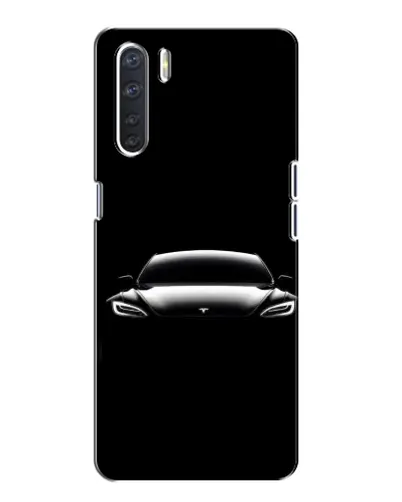 Чохол для OPPO A91 з картинкою «Фари Tesla Night»