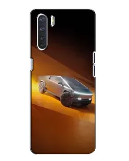 Чохол для OPPO A91 з картинкою «Cybertruck у пустелі»