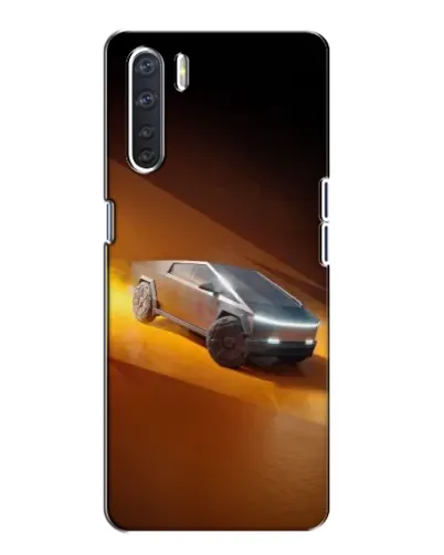 Чохол для OPPO A91 з картинкою «Cybertruck у пустелі»