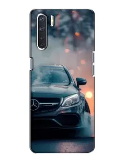 Чохол для OPPO A91 з картинкою «Mercedes — нічне місто»