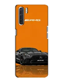 Чохол для OPPO A91 з картинкою «Помаранчевий Mercedes AMG»