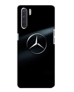 Чохол для OPPO A91 з картинкою «Mercedes на металі»