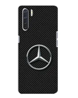 Чохол для OPPO A91 з картинкою «Карбоновий Mercedes стиль»