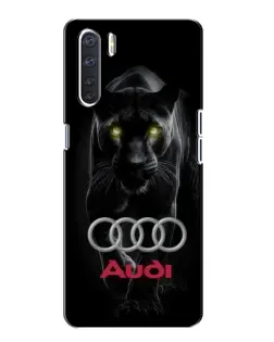 Чохол для OPPO A91 з картинкою «Пантера та Audi»