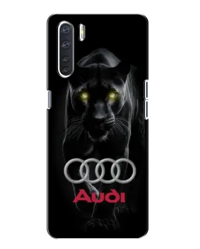 Чохол для OPPO A91 з картинкою «Пантера та Audi»
