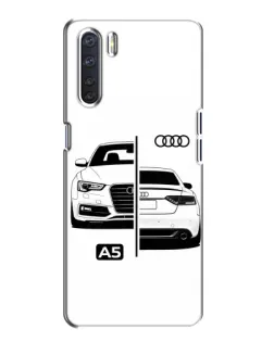 Чохол для OPPO A91 з картинкою «Audi — контрастний дизайн»