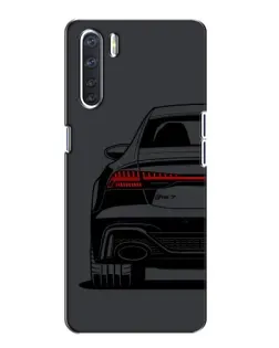 Чохол для OPPO A91 з картинкою «Задня частина Audi — арт»