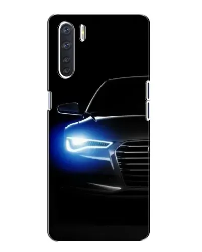 Чохол для OPPO A91 з картинкою «Неоновий погляд Audi»
