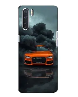 Чохол для OPPO A91 з картинкою «Audi у хмарах диму»