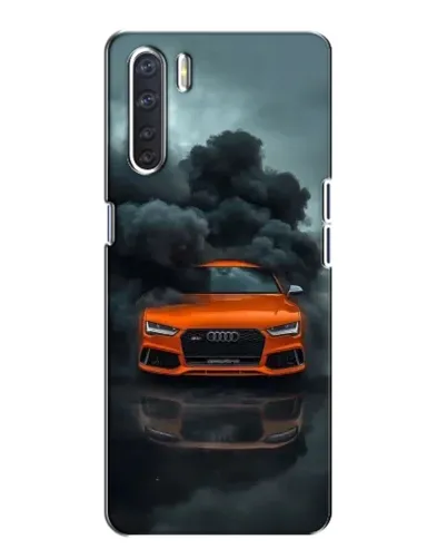Чохол для OPPO A91 з картинкою «Audi у хмарах диму»