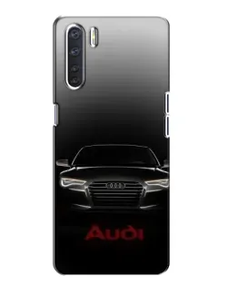 Чохол для OPPO A91 з картинкою «Audi — градієнтний контур»