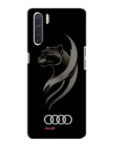 Чохол для OPPO A91 з картинкою «Графіка — пантера та Audi»
