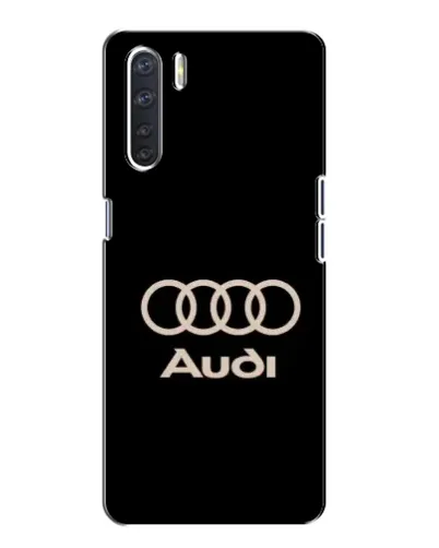 Чохол для OPPO A91 з картинкою «Audi — золотий логотип»