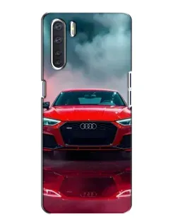 Чохол для OPPO A91 з картинкою «Audi RS — червоний стиль»