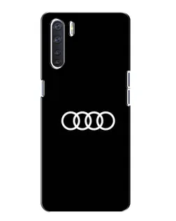 Чохол для OPPO A91 з картинкою «Audi White Logo»