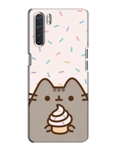 Чохол для OPPO A91 з картинкою «Пушин з кексом»