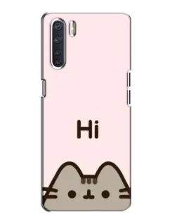 Чохол для OPPO A91 з картинкою «Пушин каже Hi»