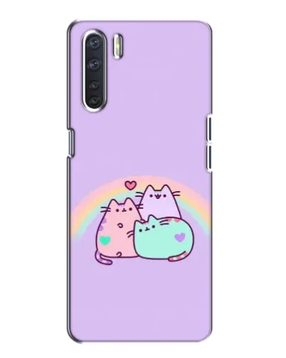 Чохол для OPPO A91 з картинкою «Веселкові Пушини»