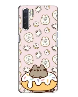 Чохол для OPPO A91 з картинкою «Пушин на пончику»