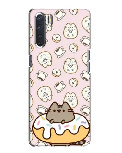 Чохол для OPPO A91 з картинкою «Пушин на пончику»